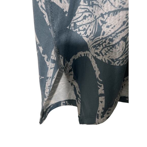 Soft Surroundings Tropical Print Long Sleeve Women's BodyCon Floral Boho Dress - Picture 2 of 7